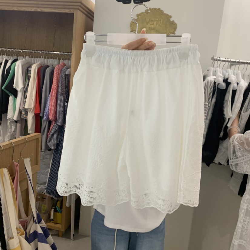 VENTI韓國直郵女士新品26夏季熱賣26春夏推薦休閑短褲蕾絲VENTI短褲