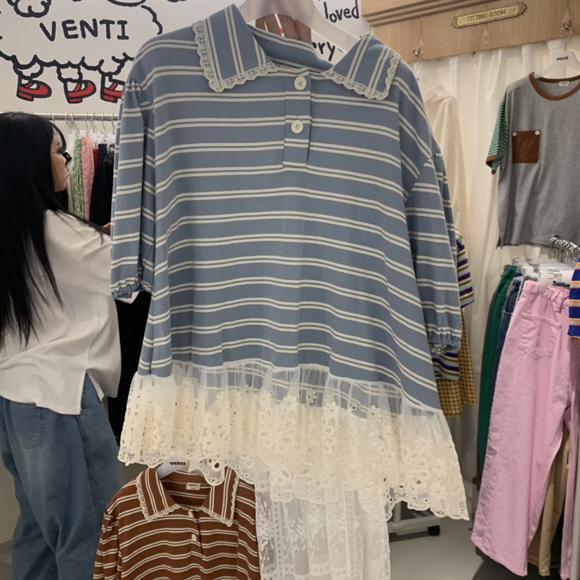 VENTI韓國直郵實拍女士新品26夏季休閑職業26春夏時尚T恤MVENTIT恤圖色3