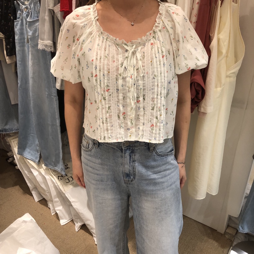 VENIR-a韓國直郵女士新品人氣時尚26春夏職業襯衫蕾絲衫VENIR-a襯衫/蕾絲衫圖色2