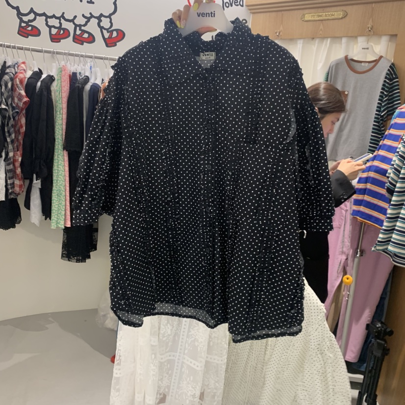 VENTI東大門實拍韓國女裝新品休閑職業熱賣推薦襯衫蕾絲衫VENTI襯衫/蕾絲衫圖色2