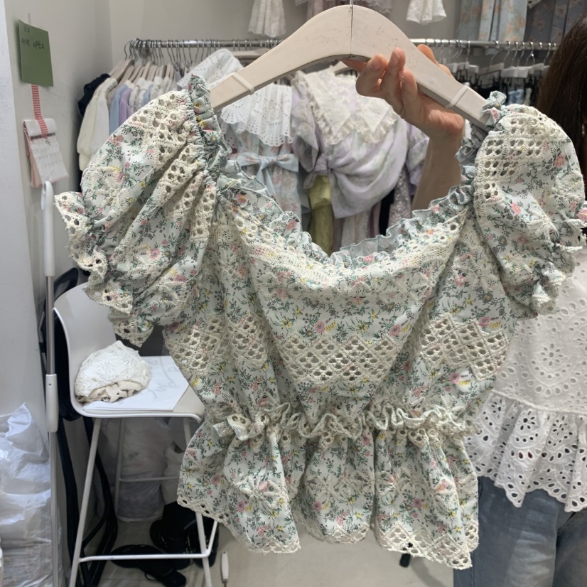 YARD韓國直郵女裝新款職業26夏季熱賣時尚推薦襯衫蕾絲衫YARD襯衫/蕾絲衫