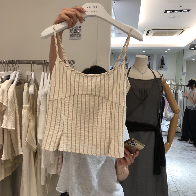 VENIR-a韓國代購女士新品休閑職業熱賣人氣推薦吊帶背心VENIR-a吊帶/背心圖色1