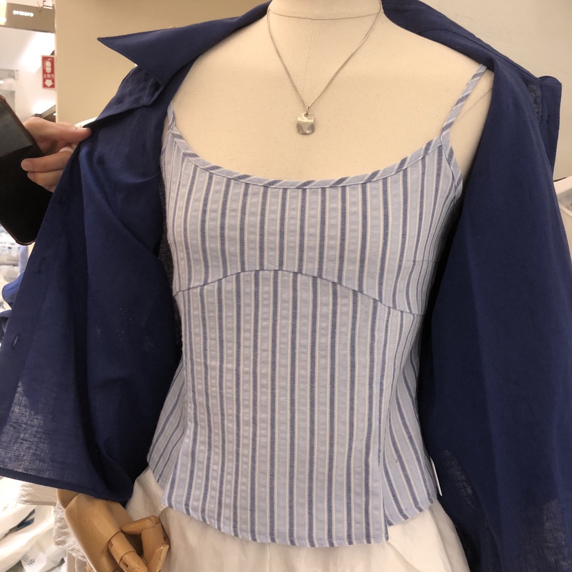 VENIR-a韓國代購女士新品休閑職業熱賣人氣推薦吊帶背心VENIR-a吊帶/背心圖色2