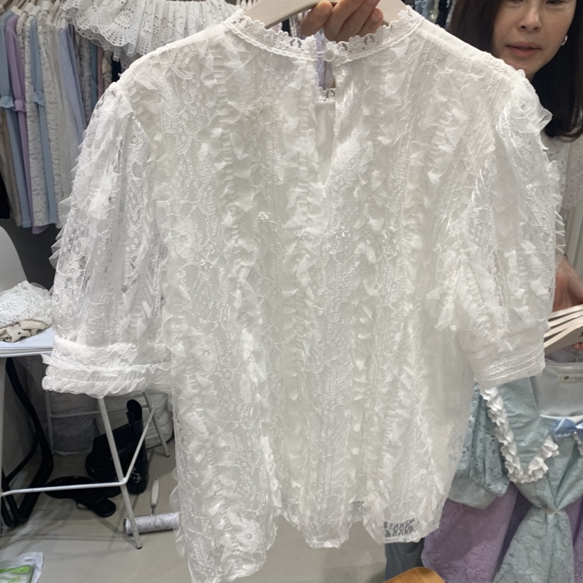YARD韓國代購女士新款職業人氣熱賣休閑時尚26夏季襯衫蕾絲衫YARD襯衫/蕾絲衫