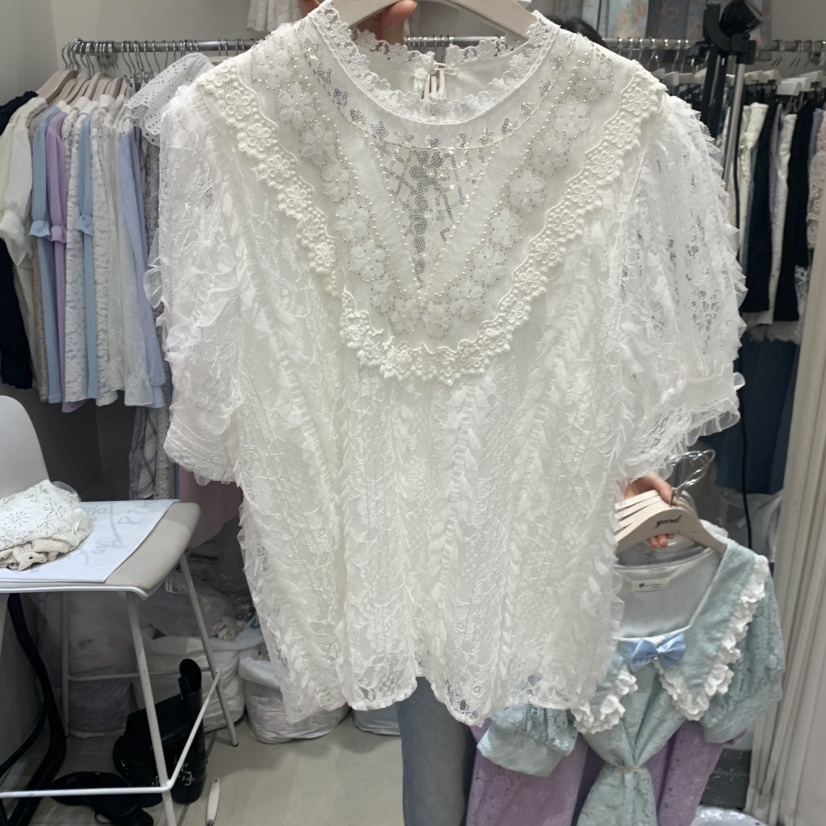 YARD韓國代購女士新款職業人氣熱賣休閑時尚26夏季襯衫蕾絲衫YARD襯衫/蕾絲衫圖色1