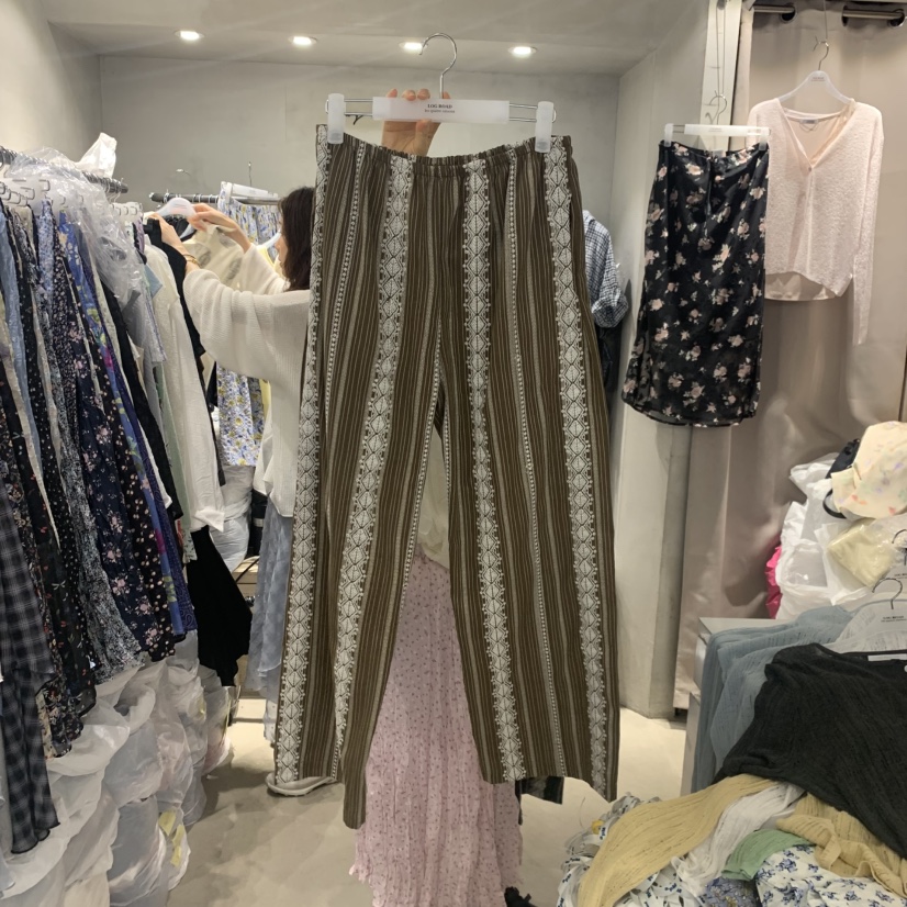 LOGROAD韓國直郵女士新品時尚26夏季熱賣職業人氣推薦休閑褲LOG ROAD休閑褲圖色1