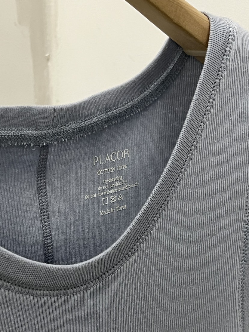 REGULARLY/PLACOR韓國代購女士新品熱賣吊帶背心棉質羅紋REGULARLY/PLACOR吊帶/背心