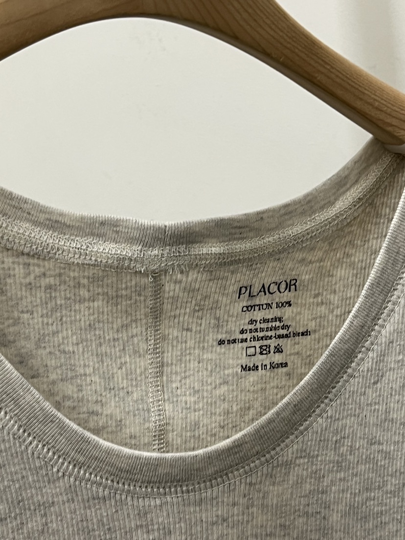 REGULARLY/PLACOR韓國代購女士新品熱賣吊帶背心棉質羅紋REGULARLY/PLACOR吊帶/背心