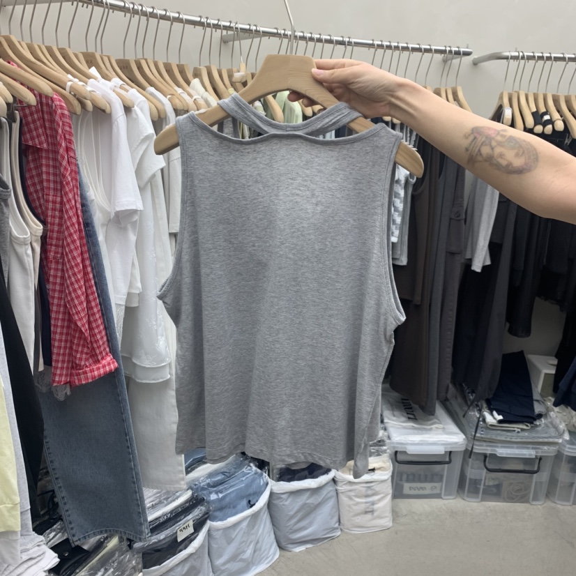 MURR東大門實拍韓國女士新品熱賣26夏季26春夏吊帶背心無袖MURR吊帶/背心