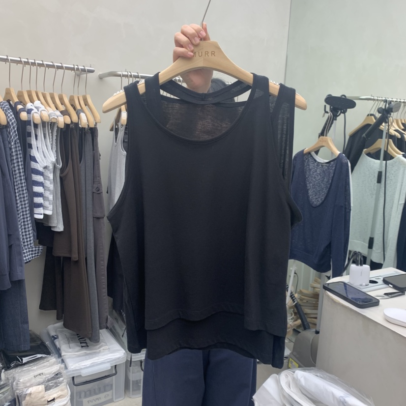MURR東大門實拍韓國女士新品熱賣26夏季26春夏吊帶背心無袖MURR吊帶/背心圖色4