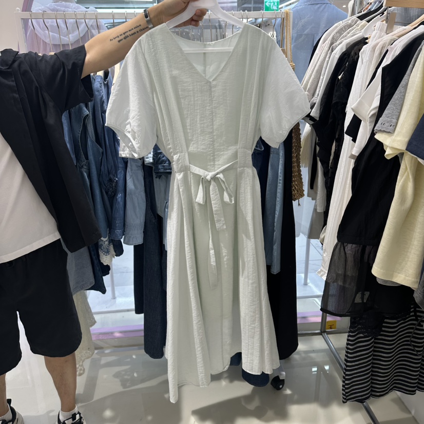 JH.STUDIO-Q韓國直郵女裝新款休閑熱賣26夏季連衣裙系帶腰帶JH.STUDIO-Q連衣裙圖色2