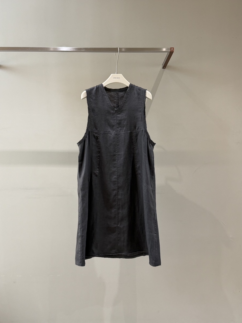 LIMED SPRUCE韓國東大門代購女士新品26夏季連衣裙亞麻布SLimed Spruce連衣裙圖色1墨色