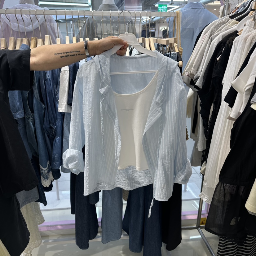 JH.STUDIO-Q韓國直郵女裝新款職業推薦套裝連帽衫套裝無袖JH.STUDIO-Q套裝圖色4