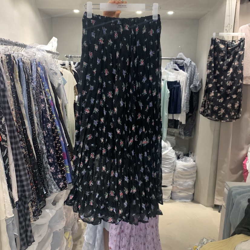 LOGROAD韓國代購女裝新品時尚人氣26夏季推薦休閑26春夏長裙SLOG ROAD長裙圖色1