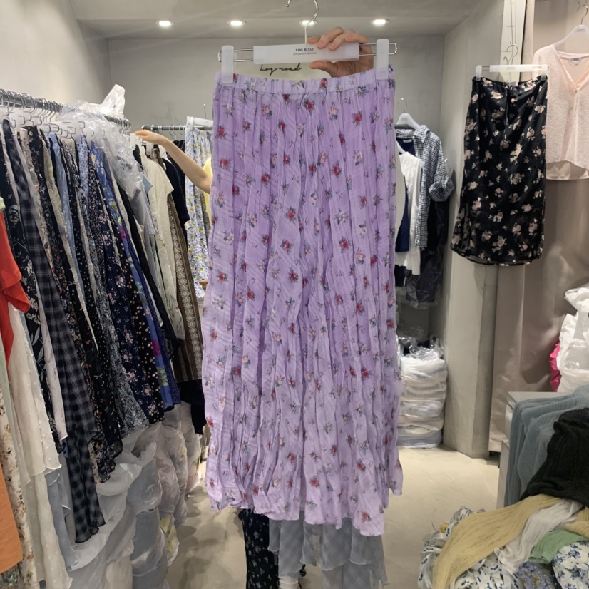 LOGROAD韓國代購女裝新品時尚人氣26夏季推薦休閑26春夏長裙SLOG ROAD長裙圖色2