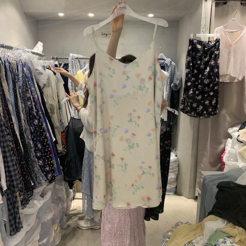 LOGROAD韓國東大門直郵女士新品熱賣休閑26春夏人氣連衣裙SLOG ROAD連衣裙圖色1