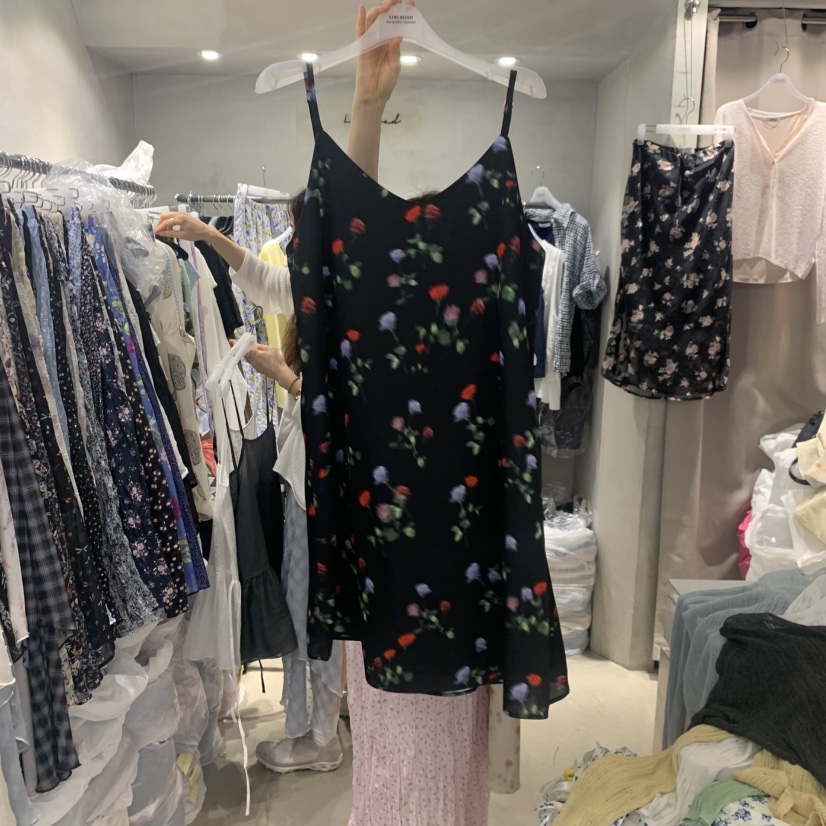 LOGROAD韓國東大門直郵女士新品熱賣休閑26春夏人氣連衣裙SLOG ROAD連衣裙圖色2