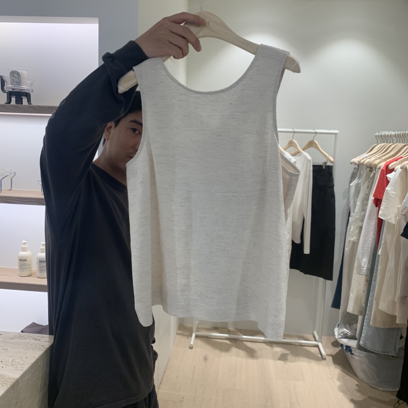 LIFFEY韓國直郵實拍女士新款時尚人氣休閑熱賣吊帶背心亞麻LIFFEY吊帶/背心圖色1