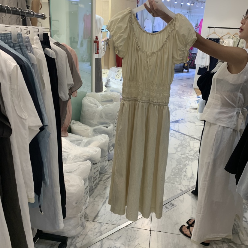 ALMOND韓國直郵實拍女士新款26夏季職業休閑熱賣人氣連衣裙ALMOND連衣裙圖色2