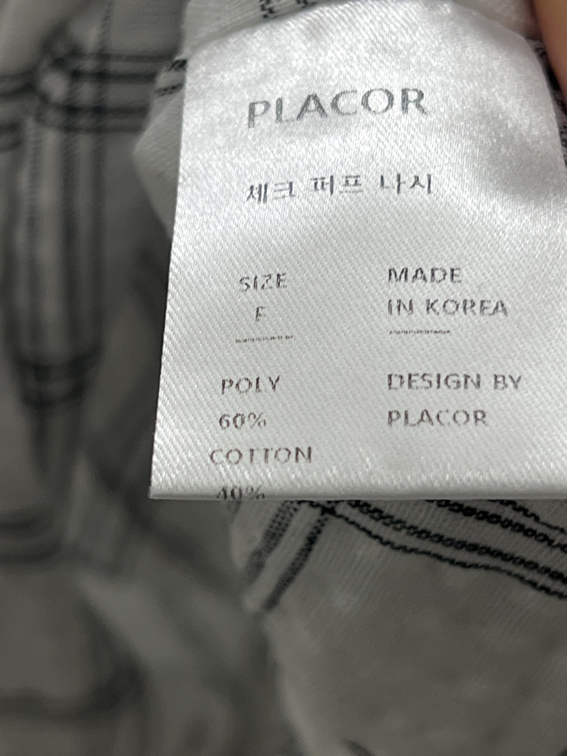REGULARLY/PLACOR韓國代購女士新款推薦吊帶背心格子無袖REGULARLY/PLACOR吊帶/背心