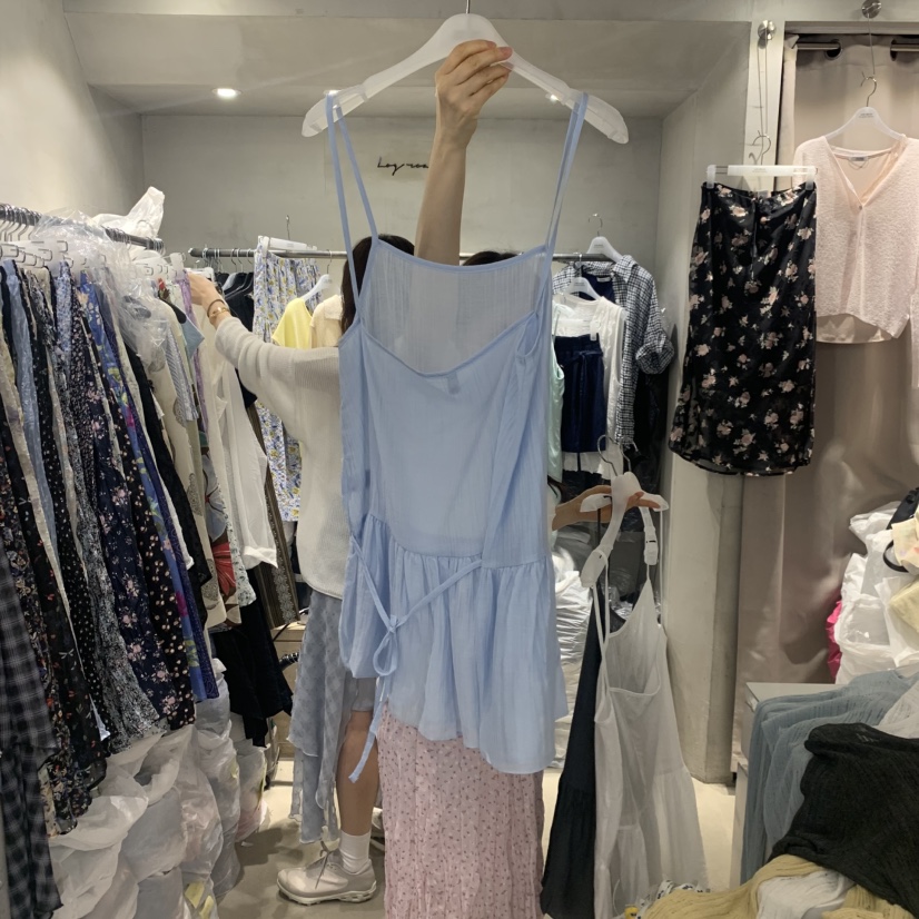 LOGROAD韓國直郵實拍女裝新品時尚26春夏推薦休閑吊帶背心LLOG ROAD吊帶/背心