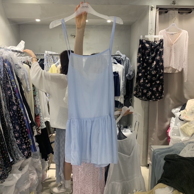 LOGROAD韓國直郵實拍女裝新品時尚26春夏推薦休閑吊帶背心LLOG ROAD吊帶/背心圖色1