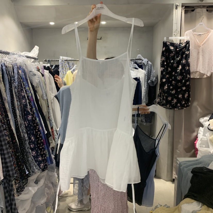 LOGROAD韓國直郵實拍女裝新品時尚26春夏推薦休閑吊帶背心LLOG ROAD吊帶/背心圖色2