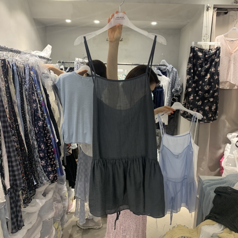 LOGROAD韓國直郵實拍女裝新品時尚26春夏推薦休閑吊帶背心LLOG ROAD吊帶/背心圖色3