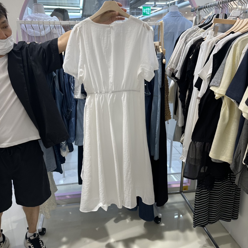 JH.STUDIO-Q韓國東大門直郵女士新品26春夏26夏季連衣裙紐扣JH.STUDIO-Q連衣裙