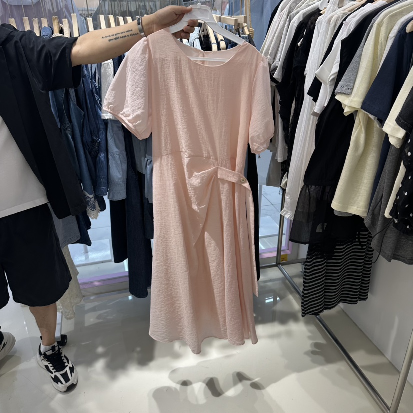 JH.STUDIO-Q韓國東大門直郵女士新品26春夏26夏季連衣裙紐扣JH.STUDIO-Q連衣裙圖色3