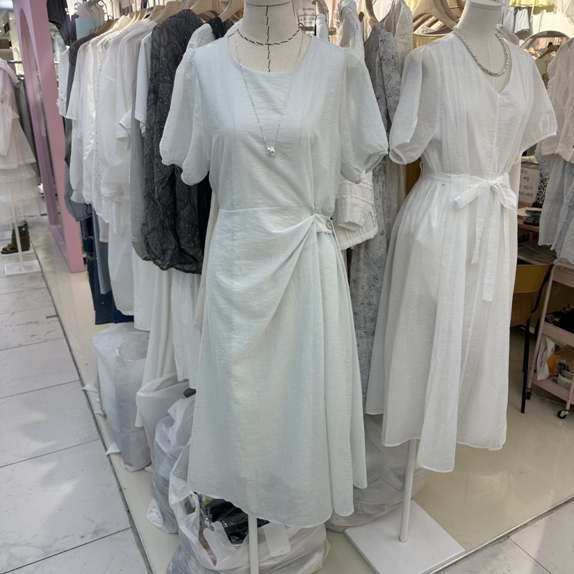 JH.STUDIO-Q韓國東大門直郵女士新品26春夏26夏季連衣裙紐扣JH.STUDIO-Q連衣裙圖色4