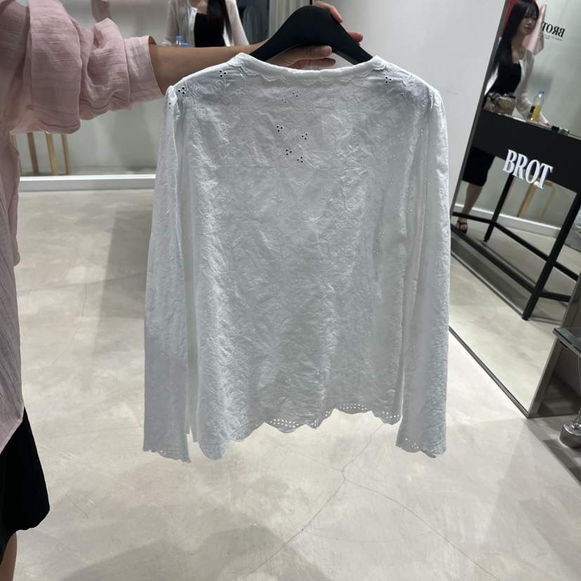 BROT韓國東大門代購女裝新款推薦26春夏26夏季襯衫蕾絲衫BROT襯衫/蕾絲衫