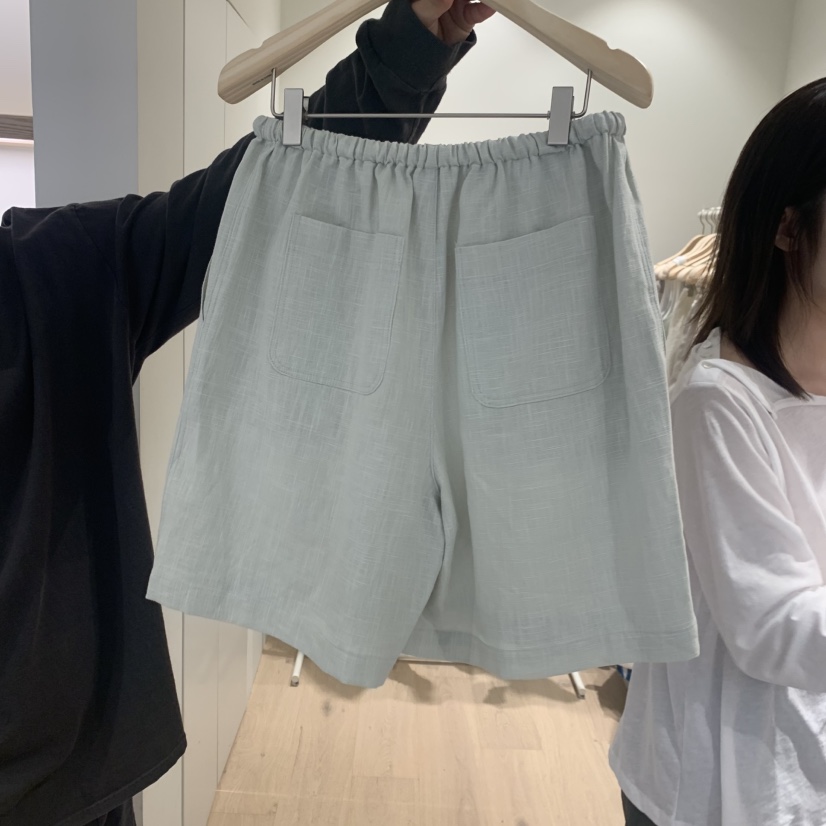 LIFFEY韓國直郵女士新品26夏季職業熱賣人氣推薦短褲亞麻LIFFEY短褲