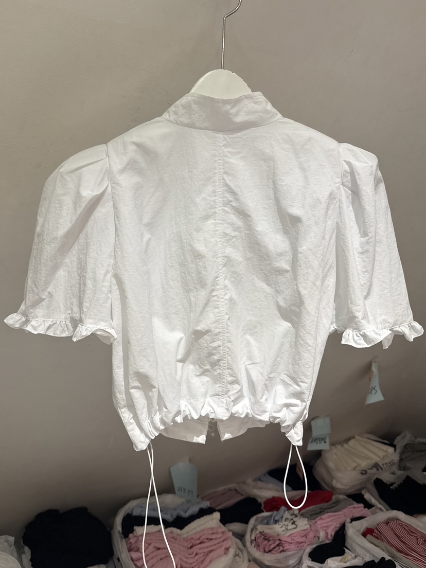 BELITA-L韓國直郵女裝新品26春夏熱賣時尚襯衫蕾絲衫荷葉邊BELITA-L襯衫/蕾絲衫