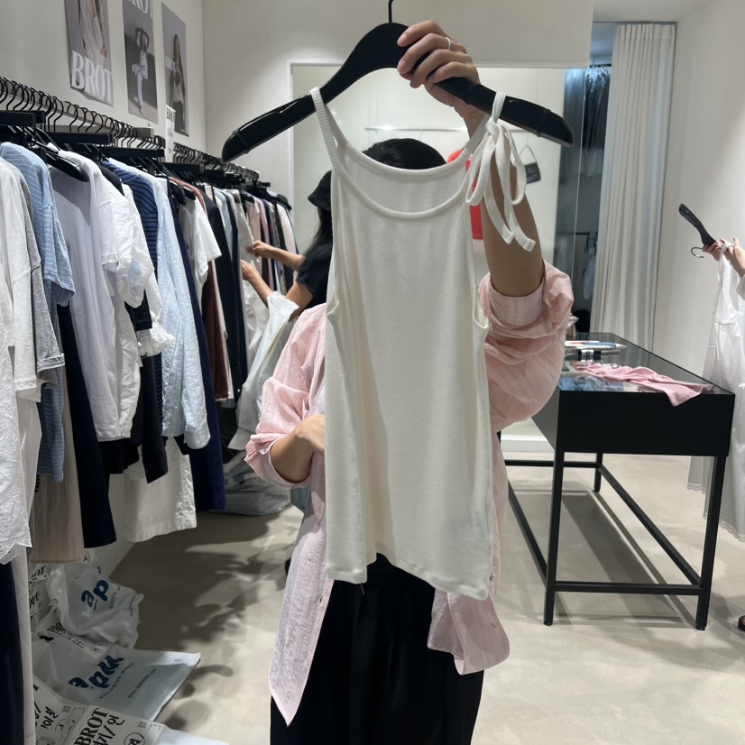 BROT韓國東大門直郵女士新品人氣時尚26春夏吊帶背心露背無袖BROT吊帶/背心圖色2