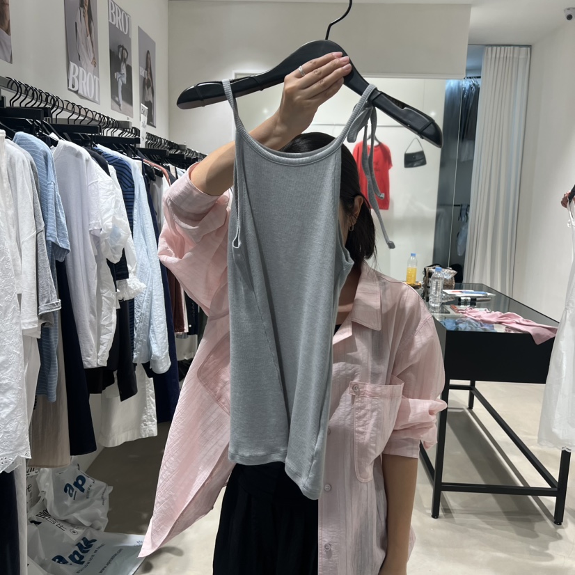 BROT韓國東大門直郵女士新品人氣時尚26春夏吊帶背心露背無袖BROT吊帶/背心圖色3