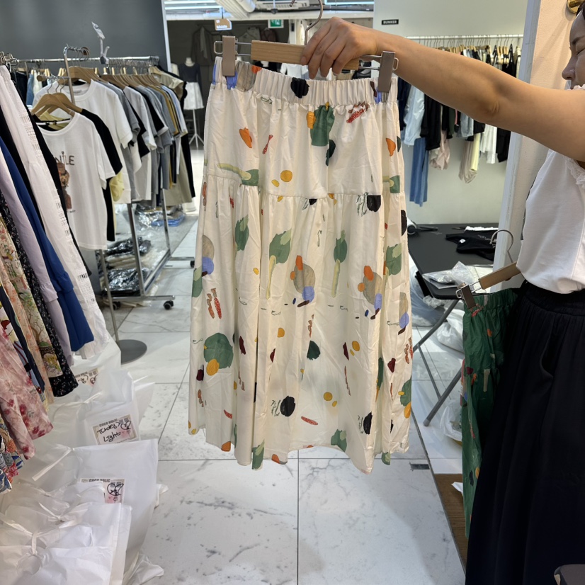 COCO HOLIC韓國直郵女裝新款26春夏人氣熱賣職業長裙印花COCO HOLIC長裙圖色2