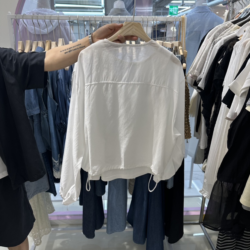 JH.STUDIO-Q韓國直郵女士新款休閑套裝系帶套裝圓領無袖紐扣JH.STUDIO-Q套裝