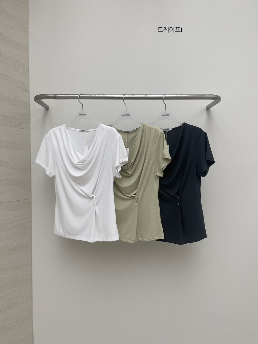 ATMOSPHERE韓國代購女士新品26春夏熱賣職業26夏季推薦T恤ATMOSPHERE/BLINGT恤