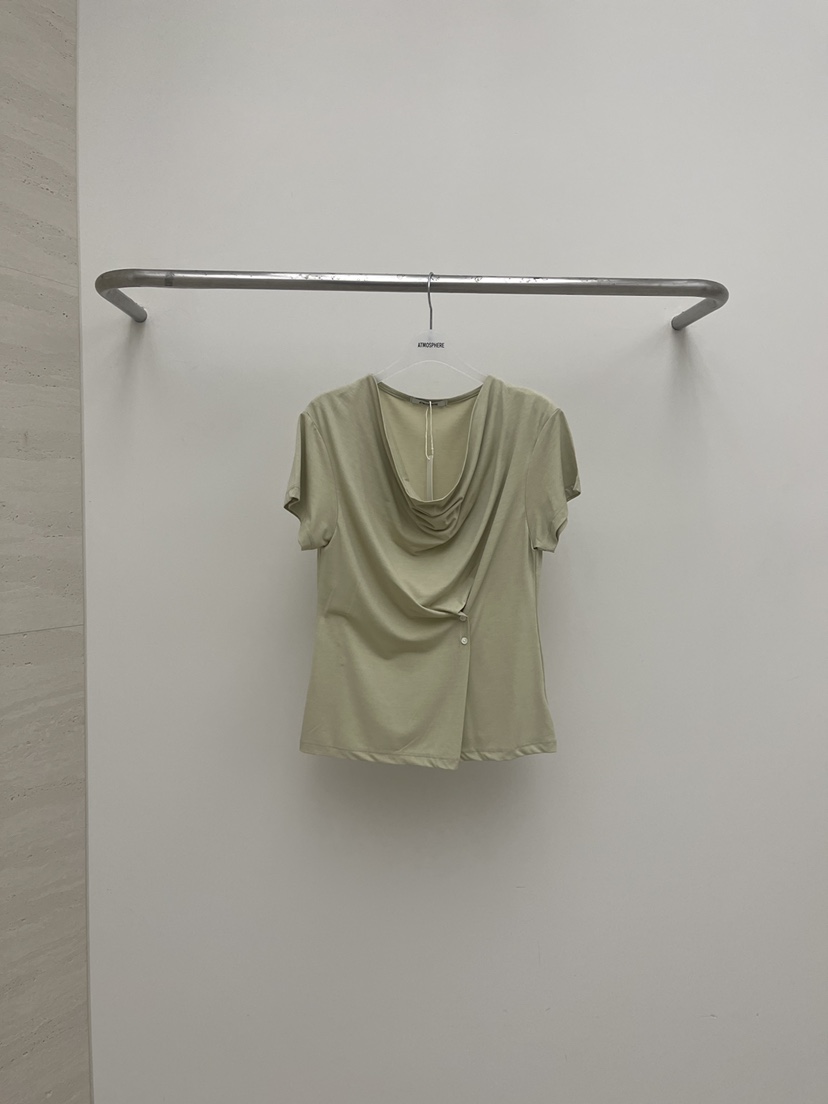 ATMOSPHERE韓國代購女士新品26春夏熱賣職業26夏季推薦T恤ATMOSPHERE/BLINGT恤圖色2