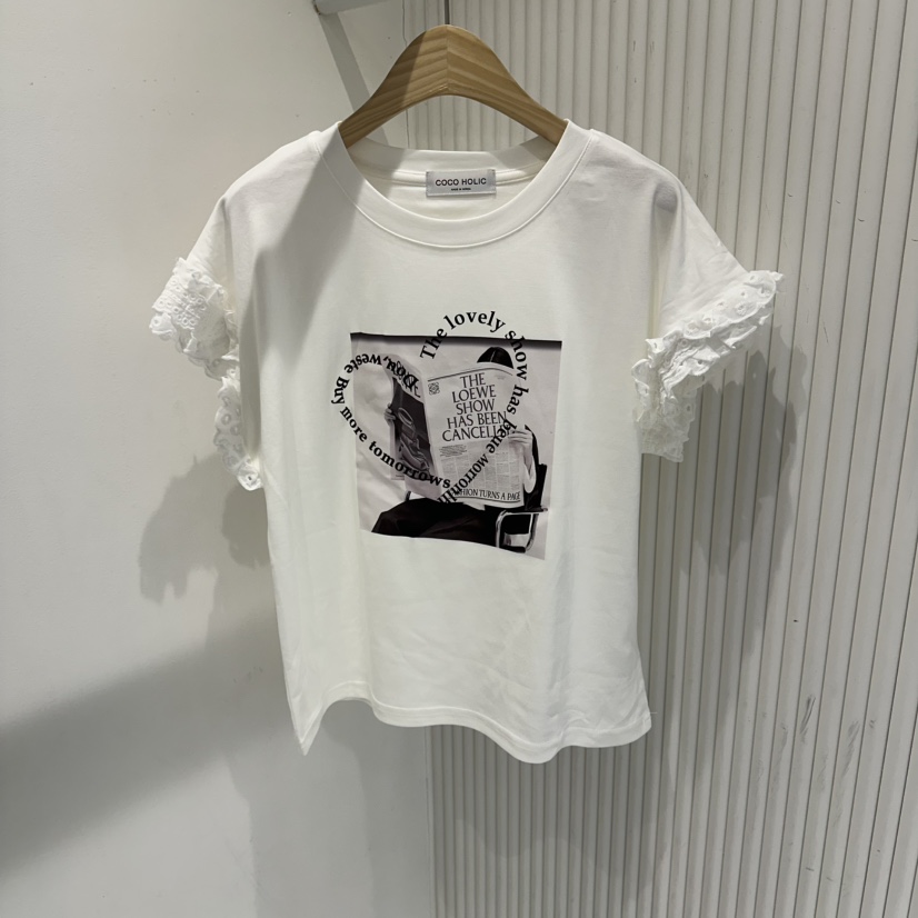 COCO HOLIC韓國直郵實拍女裝新款26夏季26春夏職業推薦T恤COCO HOLICT恤圖色1