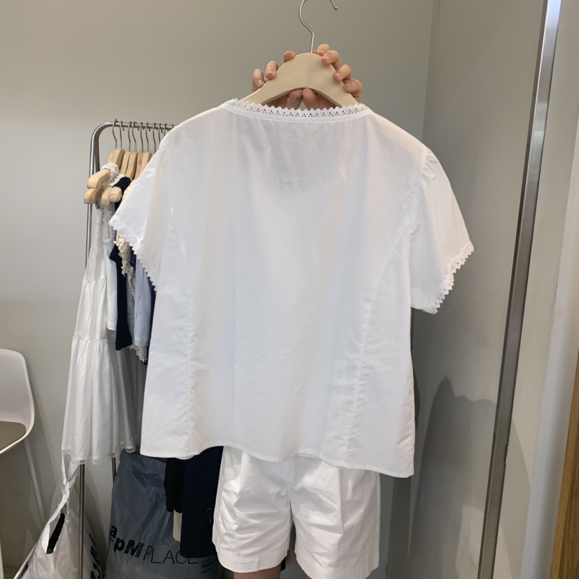 OUTRENE韓國東大門代購女士新品熱賣人氣推薦職業襯衫蕾絲衫OUTRENE襯衫/蕾絲衫