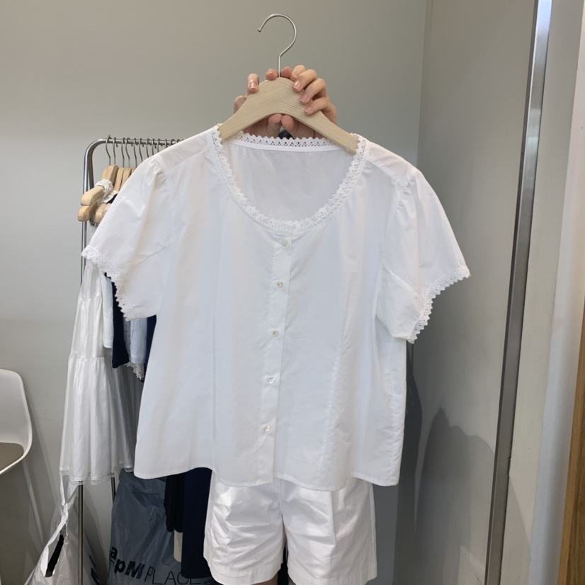 OUTRENE韓國東大門代購女士新品熱賣人氣推薦職業襯衫蕾絲衫OUTRENE襯衫/蕾絲衫圖色1