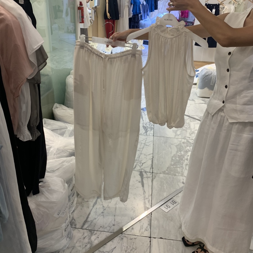ALMOND韓國直郵女裝新款26春夏26夏季推薦休閑職業套裝套裝ALMOND套裝圖色1