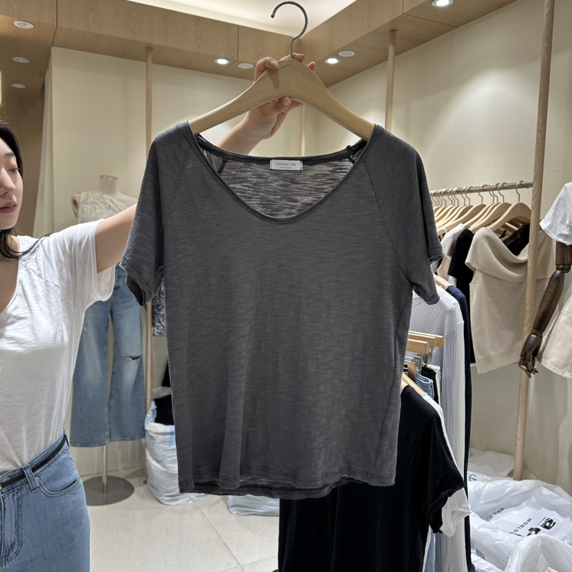 VINTAGE VIBE韓國東大門直郵女士新品職業26夏季人氣T恤VINTAGE VIBET恤圖色2
