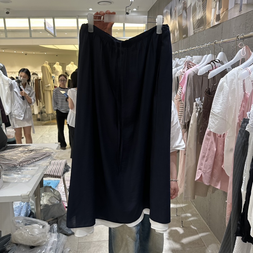 MIXXIN韓國直郵女士新款推薦時尚熱賣26春夏26夏季休閑長裙SMIXXIN長裙圖色2