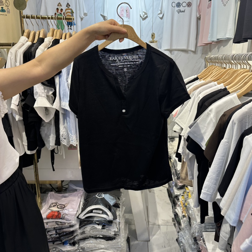 COCO HOLIC韓國直郵女裝新品職業人氣熱賣時尚推薦26夏季T恤COCO HOLICT恤圖色2