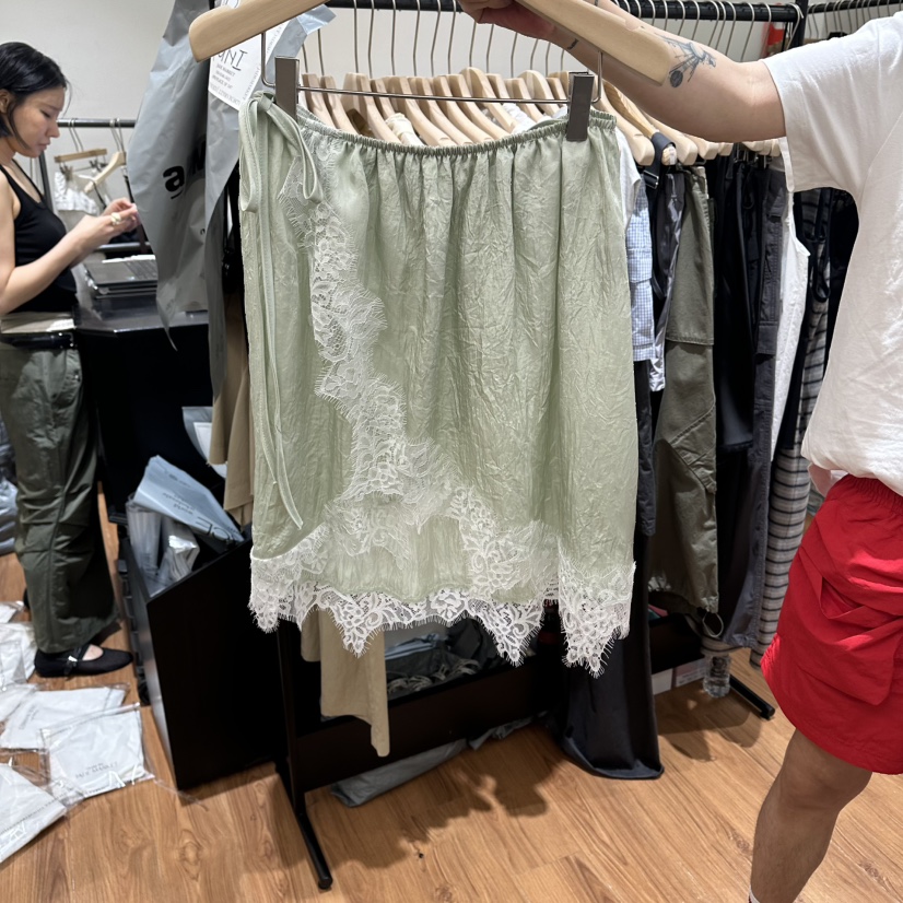 JADEMARKET韓國直郵女士新款推薦半身裙中短裙兩種穿法蕾絲無袖JADE SEOUL_MARKET半身裙/中短裙圖色1