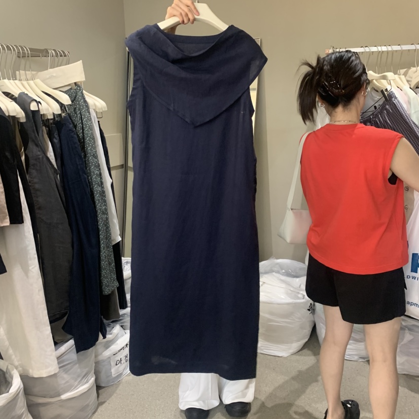 LIMED SPRUCE韓國東大門代購女裝新款休閑連衣裙含圍巾亞麻布Limed Spruce連衣裙