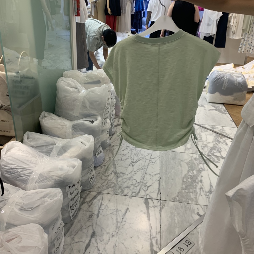 ALMOND東大門實拍韓國女士新品時尚推薦熱賣26春夏職業T恤ALMONDT恤